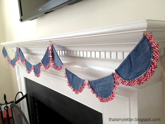 denim bunting