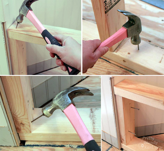 secure framing to floor wall