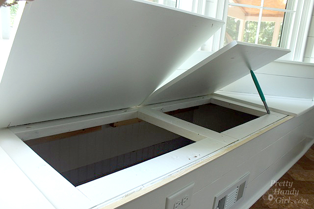storage in window seat