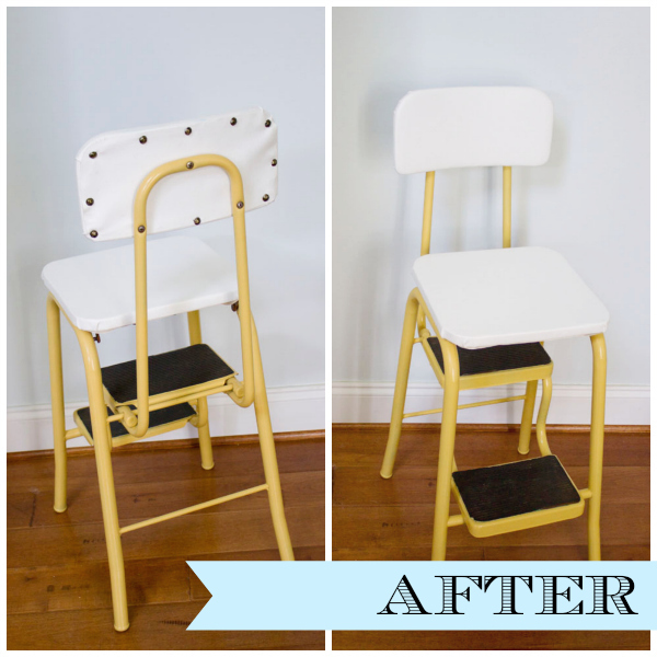 Curbside Vintage Step Stool Makeover