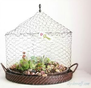 DIY Wire Cloche