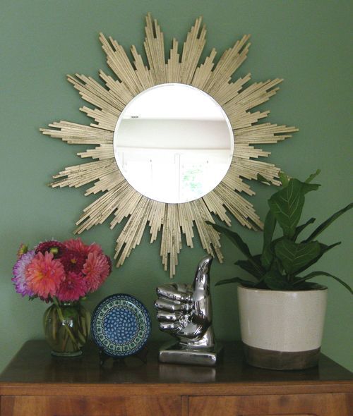 DIY Sunburst Mirror | 30 Amazing DIY Mirrors