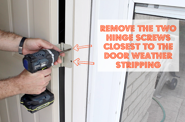 Removing Hinge Screws