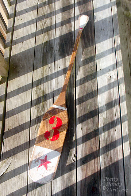 How to Make Vintage Painted Oars | Pretty Handy Girl