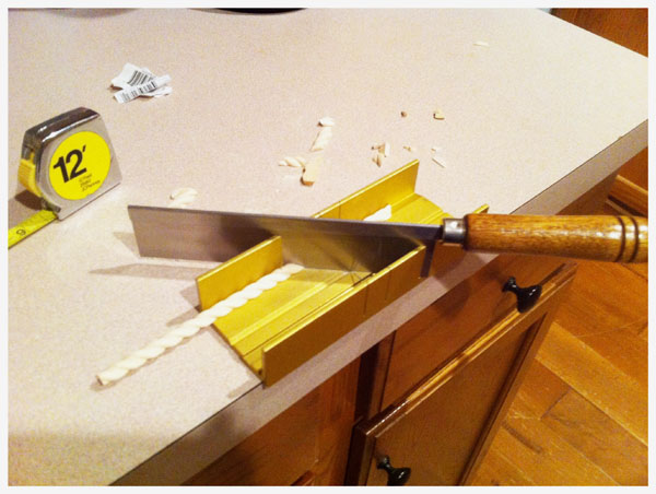 How to replace decorative trim on furniture.