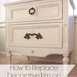 How to replace decorative trim on furniture.