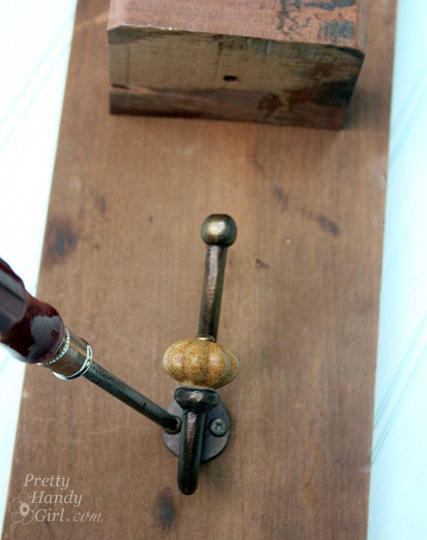 Vintage Coat Hook Wall Vase | Pretty Handy Girl Guest Post