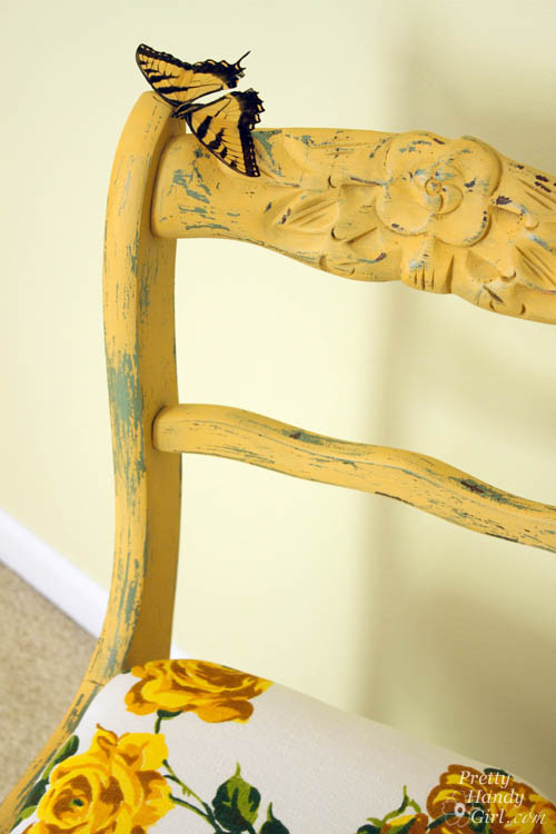 Mustard Seed Yellow Chair | Pretty Handy Girl