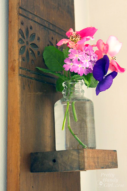 Vintage Coat Hook Wall Vase | Pretty Handy Girl Guest Post