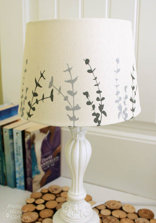 Painted Lampshade and Guest Room Makeover
