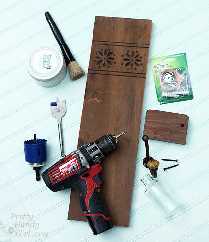 Vintage Coat Hook Wall Vase | Pretty Handy Girl Guest Post