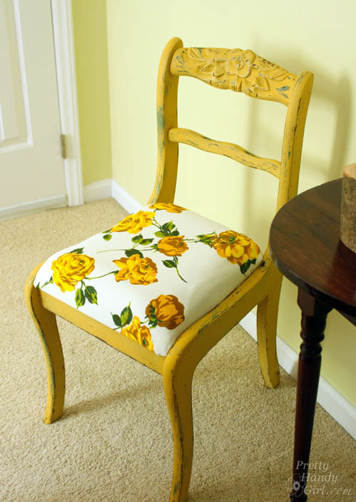 Mustard Seed Yellow Chair | Pretty Handy Girl