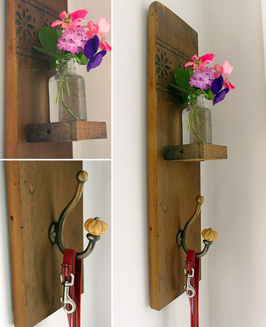 Vintage Coat Hook Wall Vase | Pretty Handy Girl Guest Post
