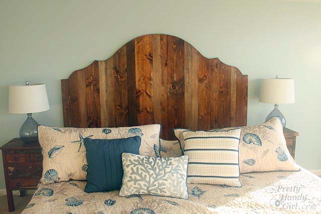 Create a Rustic Wood King Headboard