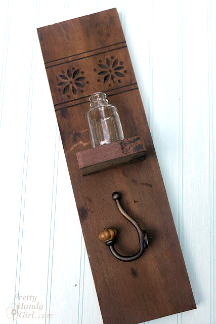 Vintage Coat Hook Wall Vase | Pretty Handy Girl Guest Post