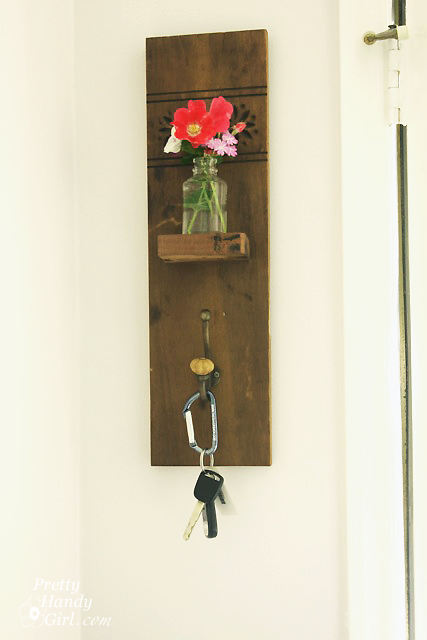 Vintage Coat Hook Wall Vase | Pretty Handy Girl Guest Post