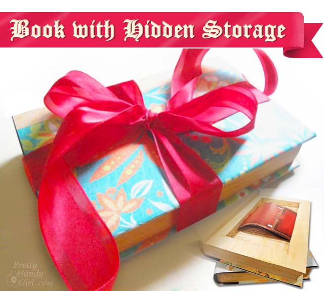 Book with Hidden Storage | Pretty Handy Girl