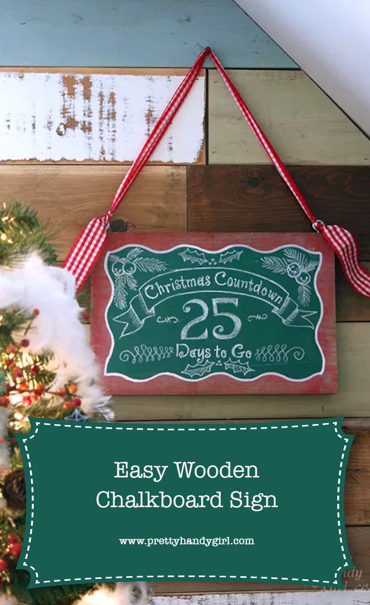 DIY Countdown to Christmas Sign | Pretty Handy Girl