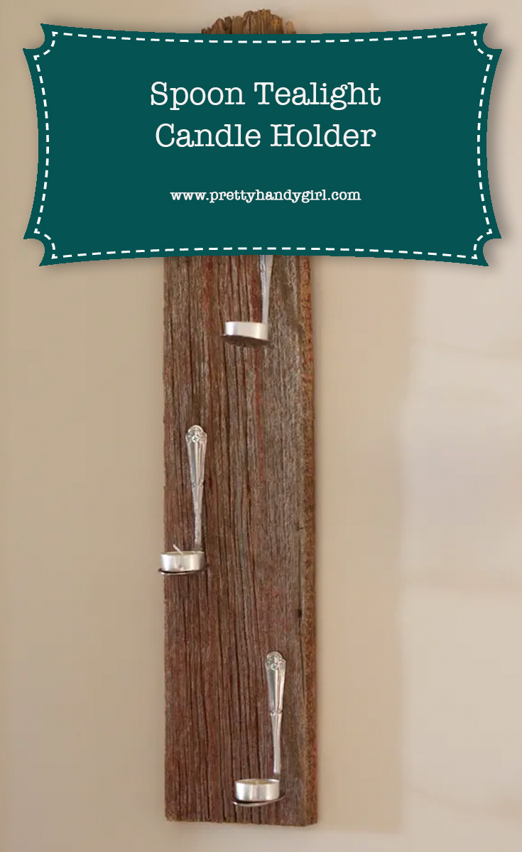 DIY Spoon Tealight Candle Holder | Pretty Handy Girl 