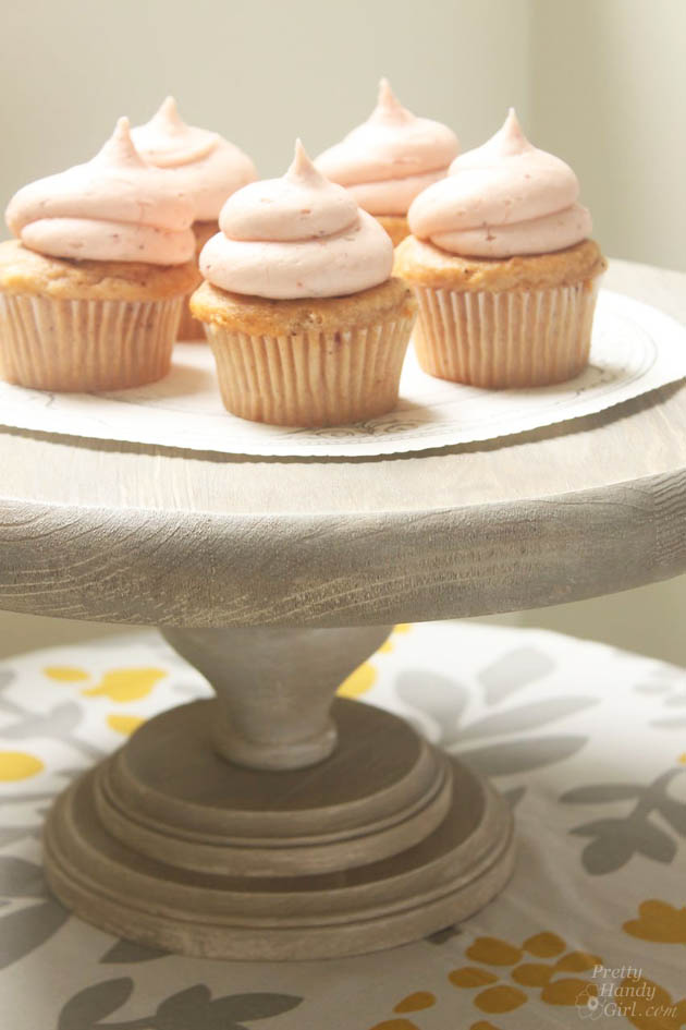 Rustic Wood Cake Stand | Pretty Handy Girl