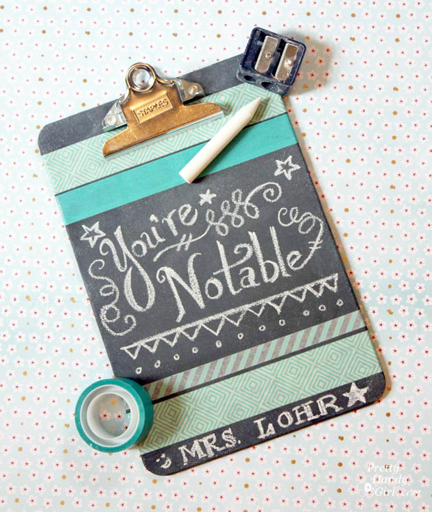 Decorated Chalkboard Clipboards