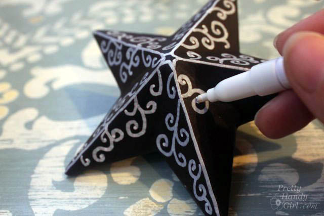 Doodle Chalkboard Ornament | Pretty Handy Girl