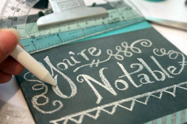 Easy Decorated Chalkboard Clipboards | Pretty Handy Girl