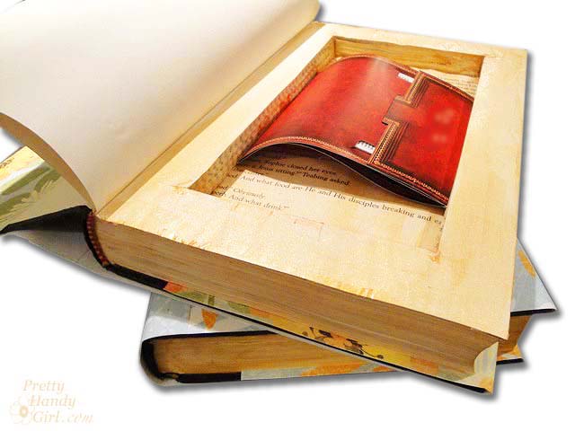Book with Hidden Storage | Pretty Handy Girl