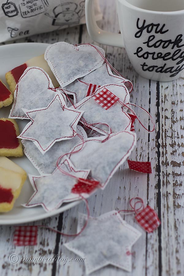 cute shape tea bags