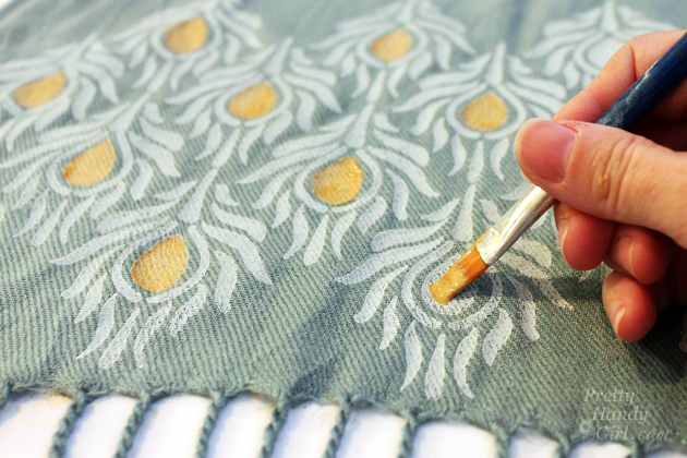 Stenciled and Dyed Scarves Tutorial | Pretty Handy Girl