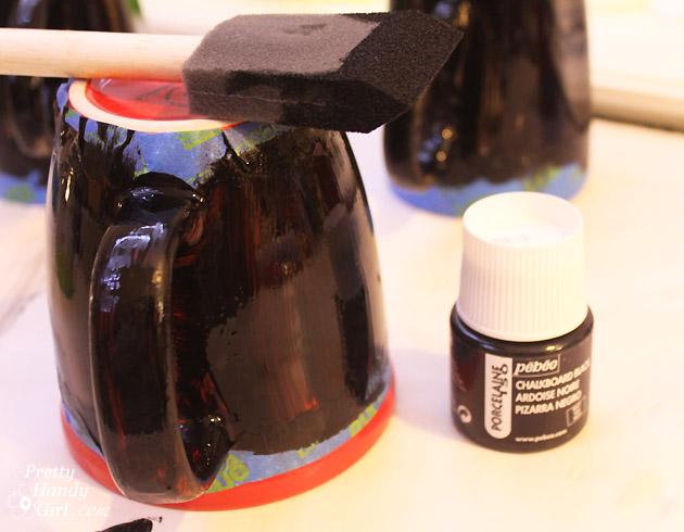 Chalkboard Painted Mugs | Pretty Handy Girl