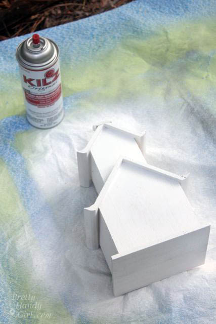 Painted Birdhouse Tree Topper Tutorial | Pretty Handy Girl