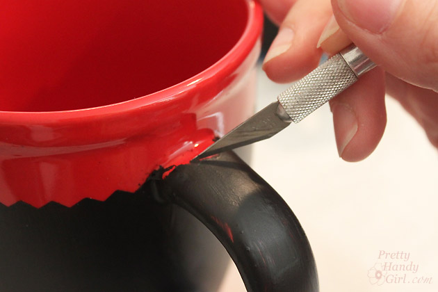 Chalkboard Painted Mugs | Pretty Handy Girl