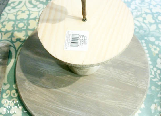 Rustic Wood Cake Stand | Pretty Handy Girl