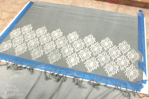Stenciled and Dyed Scarves Tutorial | Pretty Handy Girl