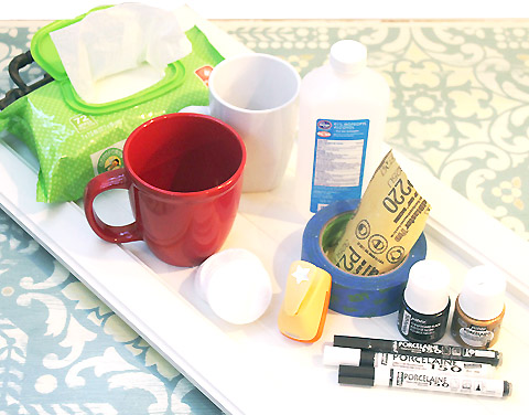 Chalkboard Painted Mugs | Pretty Handy Girl