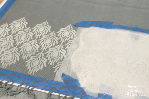 Stenciled and Dyed Scarves Tutorial | Pretty Handy Girl