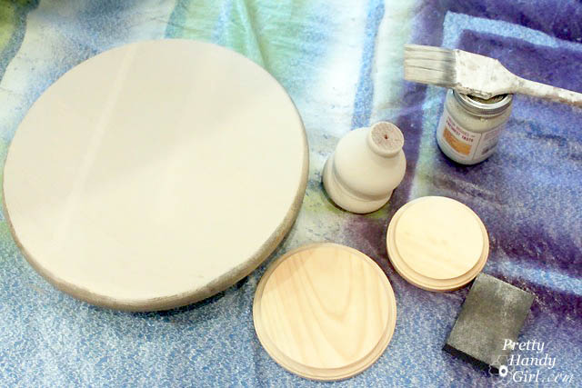 Rustic Wood Cake Stand | Pretty Handy Girl