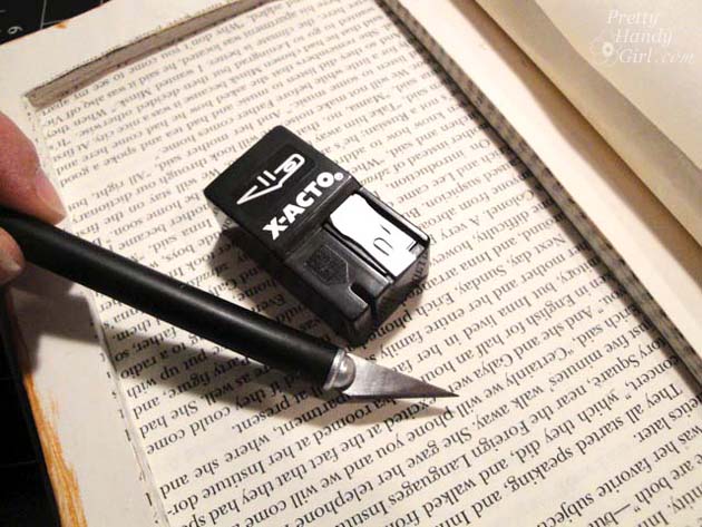 DIY Book with Storage Inside | Pretty Handy Girl