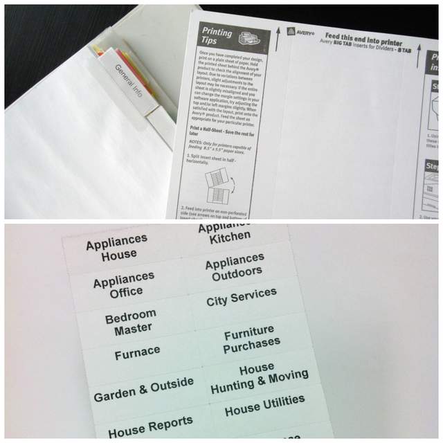 Binder Tap Dividers