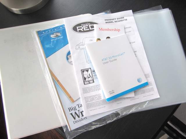 Organize Your Home Manuals