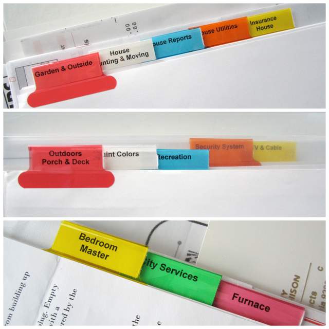 Home Binder Labels