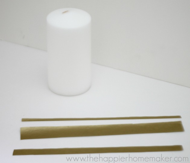 decorating candle tissue paper