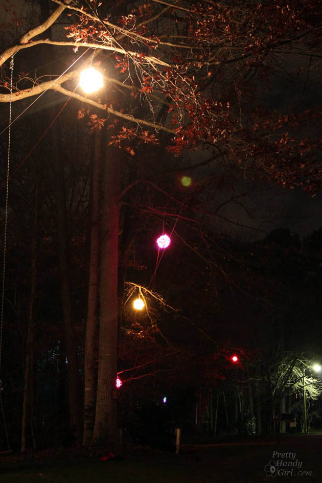 Giant Lighted Christmas Ball Tutorial | Pretty Handy Girl