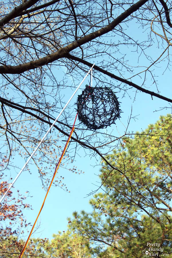Giant Lighted Christmas Ball Tutorial | Pretty Handy Girl