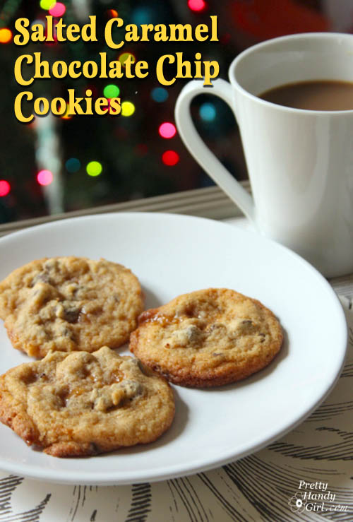 Salted Caramel Chocolate Chip Cookies | Pretty Handy Girl