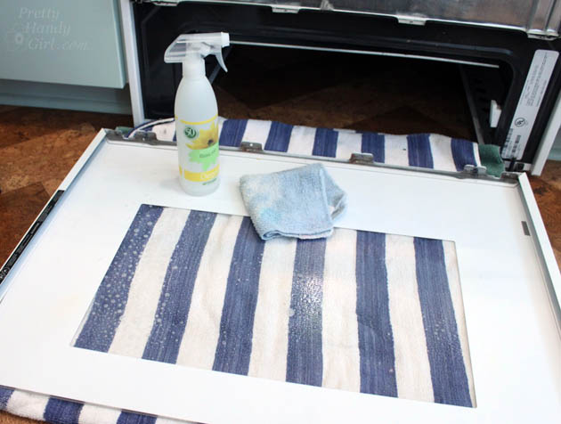 How to Clean Inside Your Oven Door | Pretty Handy Girl