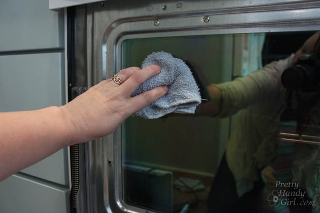 How to Clean Inside Your Oven Door | Pretty Handy Girl