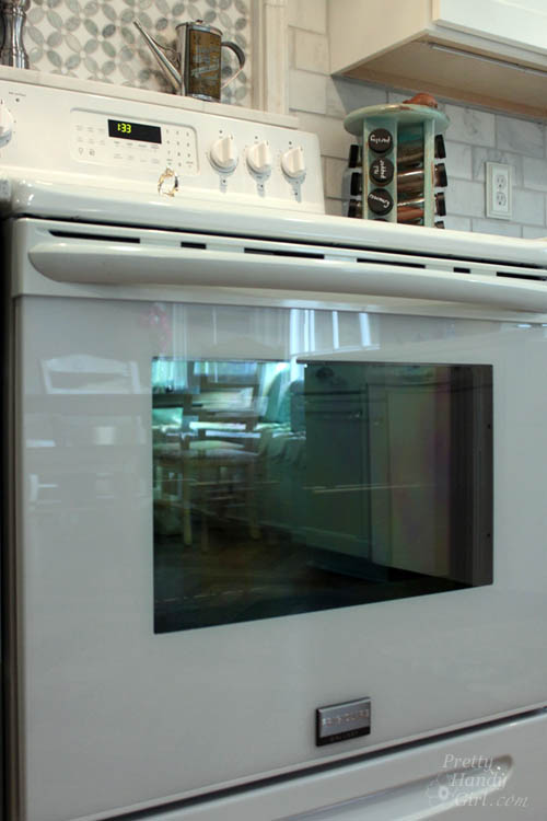 How to Clean Inside Your Oven Door | Pretty Handy Girl