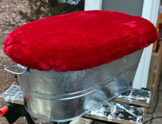 Galvanized Tub Storage Bench for Kids | Pretty Handy Girl